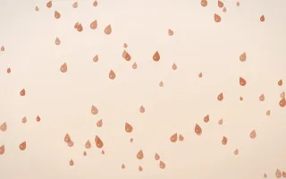 Terracotta Raindrops II — light orange and beige weather background, variation II