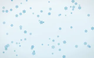 Arctic Frost Snowflakes — light blue and white weather background
