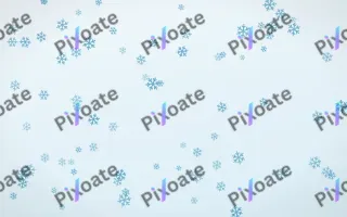 Arctic Frost Snowflakes — light blue and white weather background