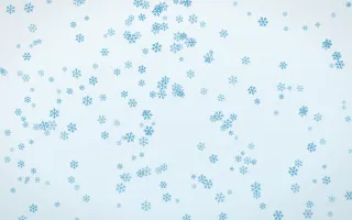 Arctic Frost Snowflakes Dense — light blue and white weather background
