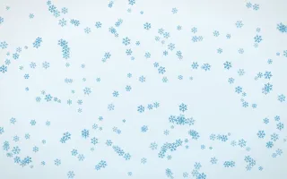 Arctic Frost Snowflakes Dense II — light blue and white weather background, variation II