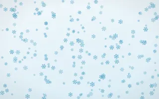 Arctic Frost Snowflakes Dense III — light blue and white weather background, variation III