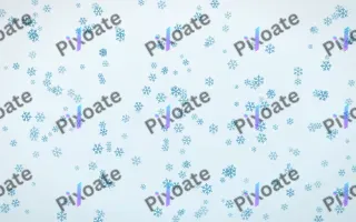 Arctic Frost Snowflakes Dense III — light blue and white weather background, variation III