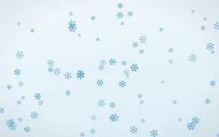 Arctic Frost Snowflakes III — light blue and white weather background, variation III