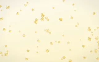 Buttercream Snowflakes — light gold, yellow and white weather background