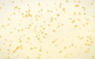 Buttercream Snowflakes Dense — light gold, yellow and white weather background