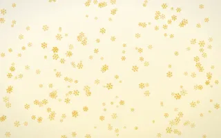 Buttercream Snowflakes Dense II — light gold, yellow and white weather background, variation II