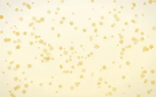 Buttercream Snowflakes Dense III — light gold, yellow and white weather background, variation III