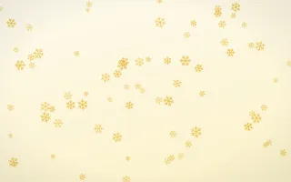 Buttercream Snowflakes III — light gold, yellow and white weather background, variation III