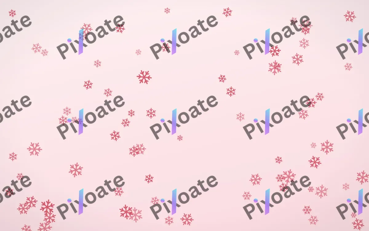 Cherry Soda Snowflakes — light red and white weather background