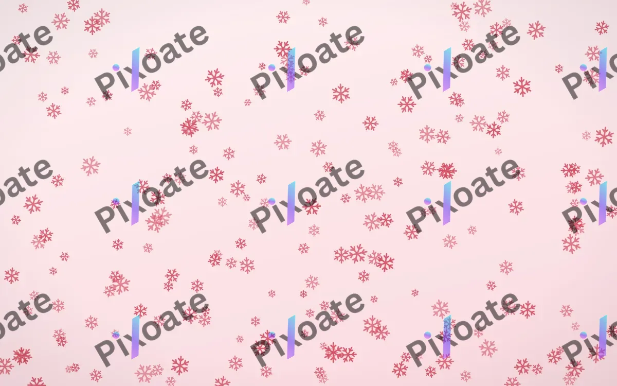 Cherry Soda Snowflakes Dense — light red and white weather background