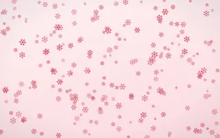 Cherry Soda Snowflakes Dense II — light red and white weather background, variation II