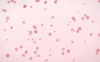 Cherry Soda Snowflakes III — light red and white weather background, variation III
