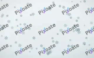 Coastal Fog Snowflakes — light blue and white weather background