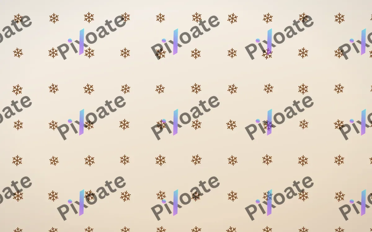 Cocoa Snowflakes — light brown, orange and white weather background