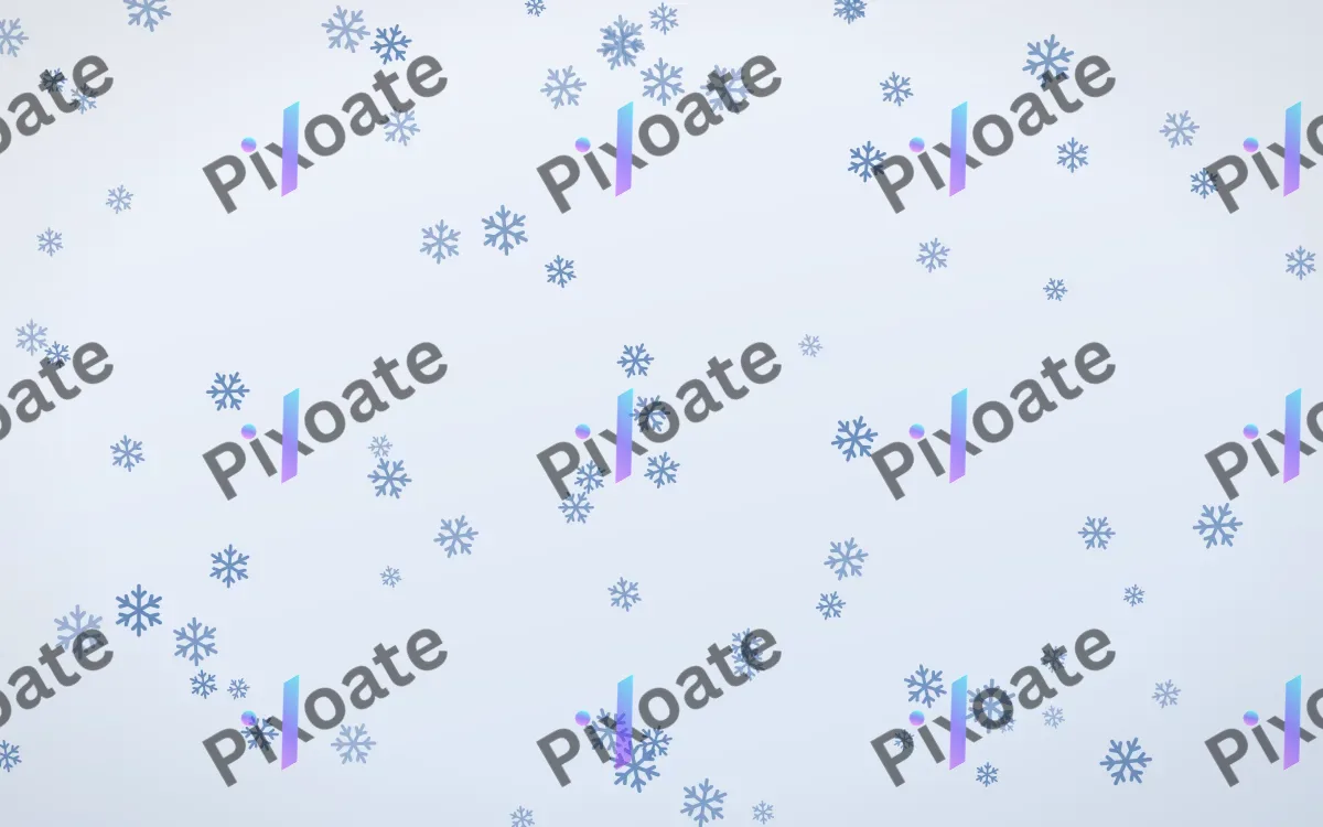 Denim Day Snowflakes — light blue and white weather background