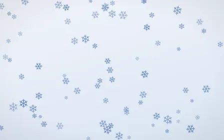 Denim Day Snowflakes — light blue and white weather background