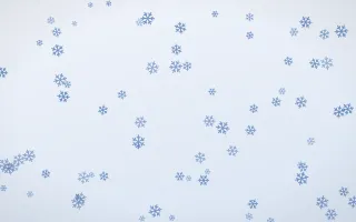 Denim Day Snowflakes II — light blue and white weather background, variation II