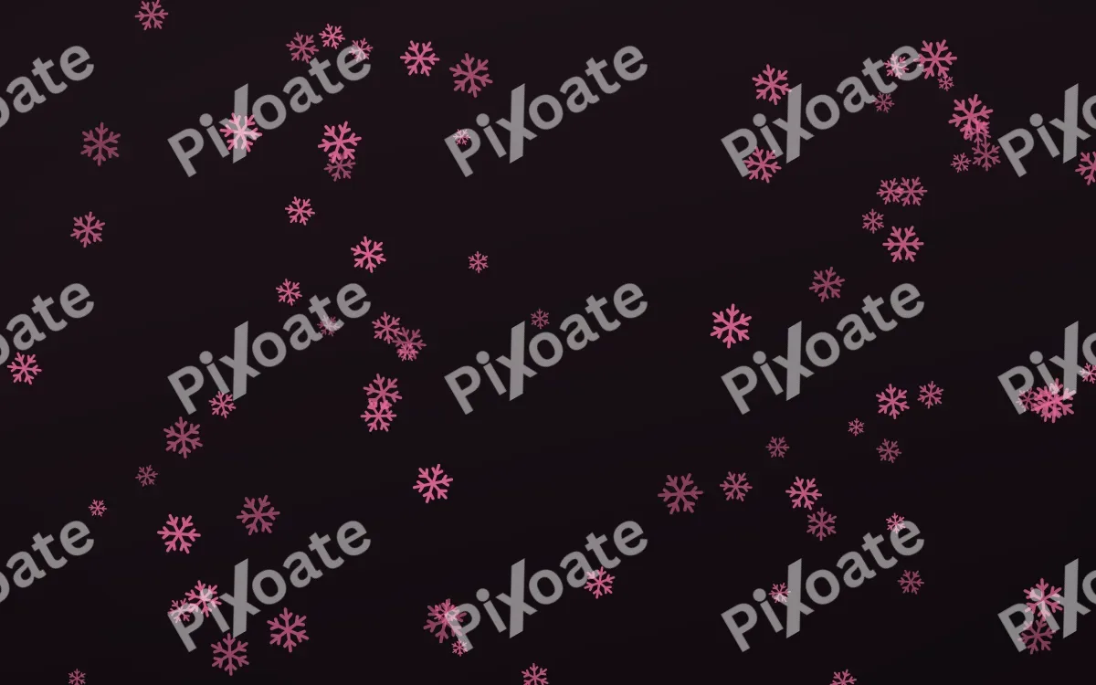 Flamingo Noir Snowflakes — dark pink and black weather background