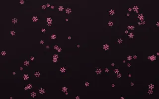 Flamingo Noir Snowflakes — dark pink and black weather background