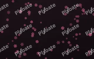 Flamingo Noir Snowflakes — dark pink and black weather background