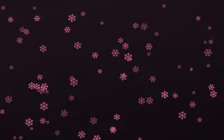 Flamingo Noir Snowflakes II — dark pink and black weather background, variation II
