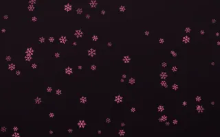 Flamingo Noir Snowflakes III — dark pink and black weather background, variation III