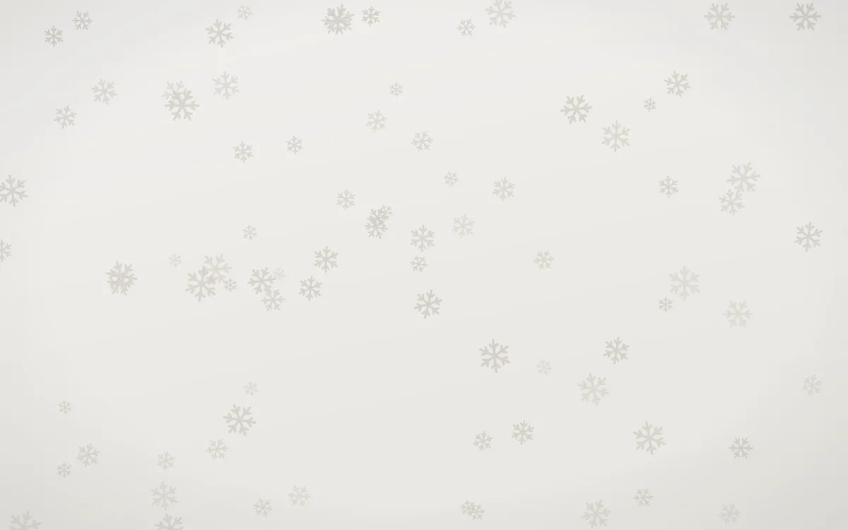 Fogline Snowflakes — light grey, orange and white weather background
