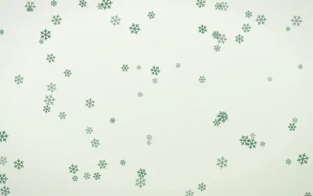 Forest Cream Snowflakes — light green and white weather background