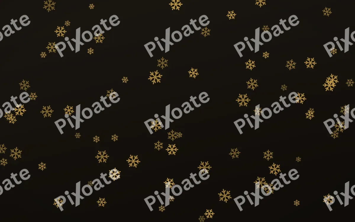 Golden Noir Snowflakes — dark gold, yellow and black weather background