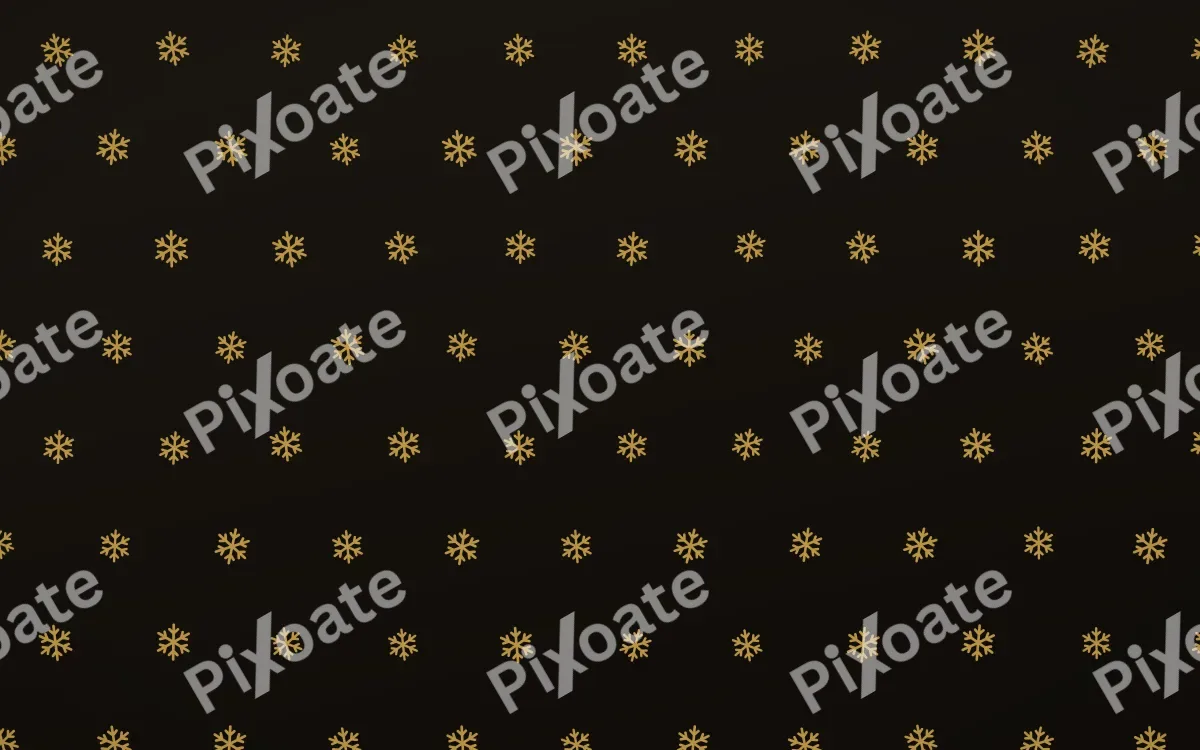 Golden Noir Snowflakes Tiled — dark gold, yellow and black weather background