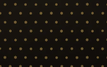 Golden Noir Snowflakes Tiled — dark gold, yellow and black weather background