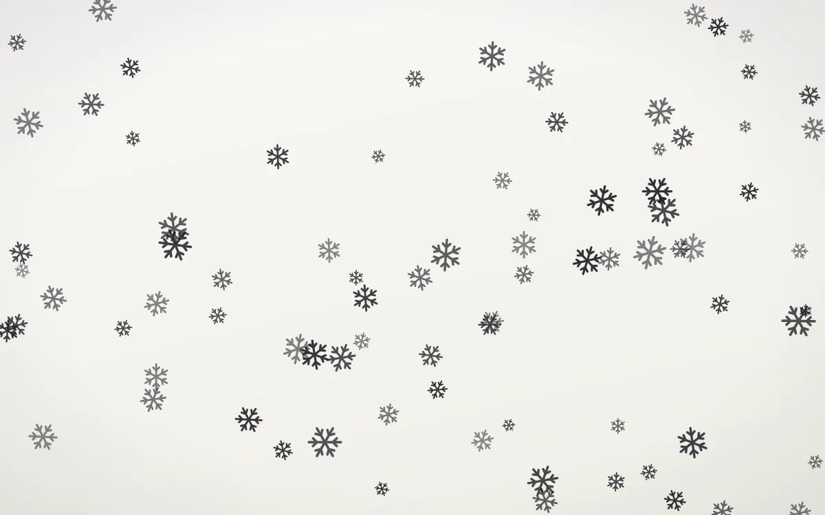 Inkline Snowflakes — light grey and white weather background