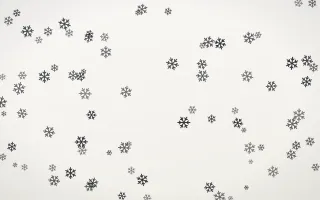 Inkline Snowflakes II — light grey and white weather background, variation II
