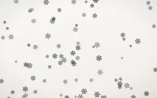 Inkline Snowflakes III — light grey and white weather background, variation III