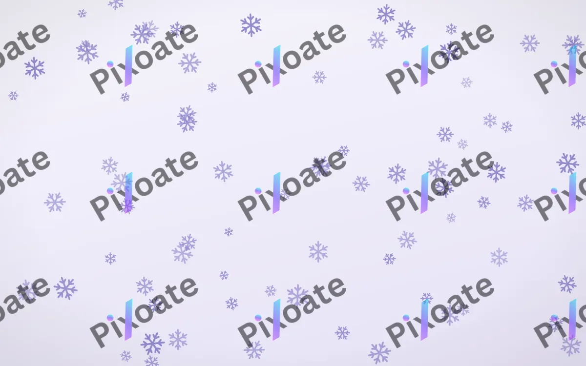 Lilac Frost Snowflakes — light blue and white weather background