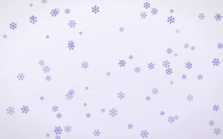 Lilac Frost Snowflakes — light blue and white weather background