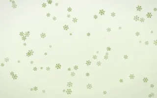 Matcha Latte Snowflakes — light green and white weather background