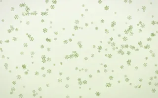 Matcha Latte Snowflakes Dense — light green and white weather background