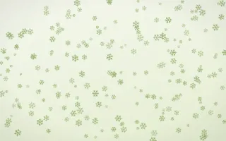 Matcha Latte Snowflakes Dense II — light green and white weather background, variation II