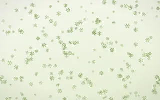 Matcha Latte Snowflakes Dense III — light green and white weather background, variation III