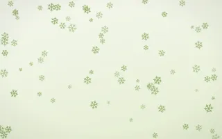 Matcha Latte Snowflakes II — light green and white weather background, variation II