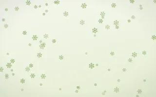 Matcha Latte Snowflakes III — light green and white weather background, variation III