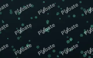 Midnight Garden Snowflakes — dark green and black weather background