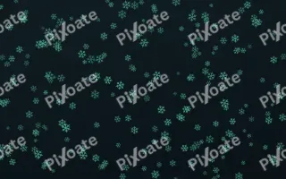 Midnight Garden Snowflakes Dense — dark green and black weather background