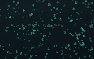 Midnight Garden Snowflakes Dense II — dark green and black weather background, variation II