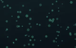 Midnight Garden Snowflakes II — dark green and black weather background, variation II
