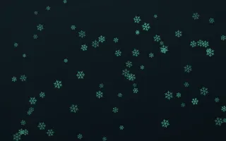 Midnight Garden Snowflakes III — dark green and black weather background, variation III