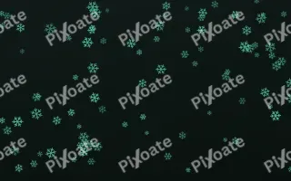Mint Noir Snowflakes II — dark green and black weather background, variation II