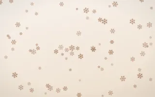 Mocha Milk Snowflakes II — light orange and white weather background, variation II